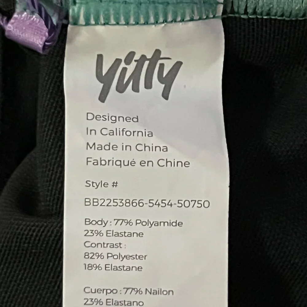 Yitty Sports Bralette Womens XL New Green Black Pullover Stretch Comfort - Picture 8 of 16